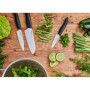 Kyocera KB-RD BK 4KN FK EU Set de couteaux en céramique avec couteau universel, couteau Santoku et bloc rond pour 8 couteaux, la