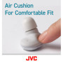 JVC Bouchons d'oreille pour réduction de bruit - Coussin d'air pour un ajustement confortable, Embouts à mémoire de forme taille