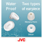 JVC Bouchons d'oreille pour réduction de bruit - Coussin d'air pour un ajustement confortable, Embouts à mémoire de forme taille