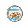 KitchenCraft Plaque à Pizza pour Four 33cm, Antiadhésive, Perforée en Acier au Carbone, Argent