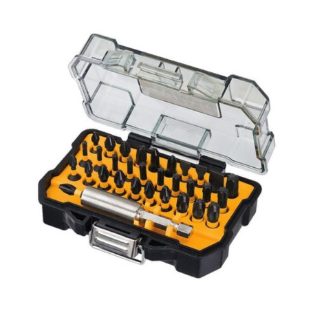 DEWALT Coffret Extra Small Tough Case de 32 Pièces avec Embouts de Vissage Impact Torsion 25mm - Kit de Bricolage Complet - Embo