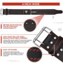RDX Ceinture de Musculation Powerlifting, IPL USPA Approuvé, 6MM Épais 100% Cuir, 4” Réglable Support Lombaire, D'haltérophilie 