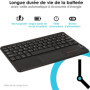 TECHGEAR Active Strike Pro Clavier AZERTY Bluetooth sans Fil avec Pavé Tactile Intégré compatible avec Samsung Tab S7, Tab S6 Li