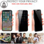TECHGEAR Protection Ecran Anti Espion - Protecteur d'Écran Verre de Confidentialité en Verre Trempé Compatible pour iPhone 11, i