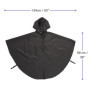 BRAMBLE - Poncho Imperméable Universel Premium avec Capuche pour Fauteuil Roulant