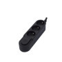 Bloc Design 3x16A avec interrupteur - 3 m - Noir