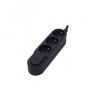 Bloc Design 3x16A avec interrupteur - 3 m - Noir