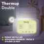 LIONELO THERMUP DOUBLE Chauffe-biberon, 2 bouteilles simultanément, Chauffe le lait en 3 à 5 minutes, 6 modes de fonctionnement,