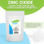 Poudre d'oxyde de zinc - 100 gr - Ingrédient cosmétique, matériau de haute pureté, non nano