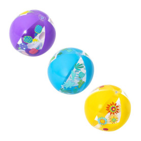 Bestway 31036 Ballon de plage gonflable Designer diamètre 51 cm, modèles assortis