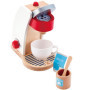Jouet Hape Machine à Café - Jeu d'Imitation Cafetière Enfants de 2 ans et Plus - Cafetière, Tasse, Lait, Capsule, Sucre Inclus -