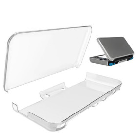 OSTENT Coque de protection transparente pour console Nintendo 2DS LL/XL, transparent, Trousse de beauté