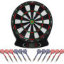 [12 fléchettes] Jeu de flechettes électronique Adulte, Brovamo Jeux de electronique adultesavec 12 fléchettes et,30-Pointe flech