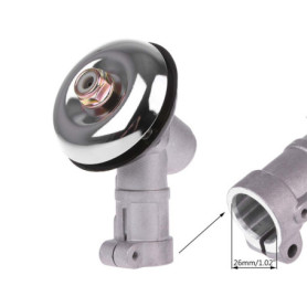 Renvoi d'angle Debroussailleuse Universelle, Tête de Gear Rond de 9 Dents pour Coupe Herbe/Tronconneuse, Boîte de Vitesse de Ton