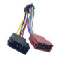 Sound-way Câble Adaptateur Faisceau Adaptateur fiche ISO Radio Compatible avec autoradio JVC/Kenwood 16 Pin 22x10 mm