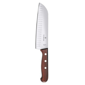 Victorinox Wood Couteau Santoku, Érable Modifié, Lame Alvéolée, 17 Cm, Boîte Cadeau
