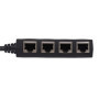 Adaptateur Ethernet RJ45, Adaptateur Répartiteur 1 à 4 Ports, Adaptateur de Câble Réseau RJ45, Protection contre les Interférenc