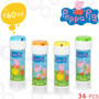Dulcop- Peppa Pig Bulles de Savon, 103597000, Multicolore lot de 36 pièces