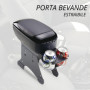 Bottari 16115 Accoudoir Central Universel Multifonction avec Support, Noir