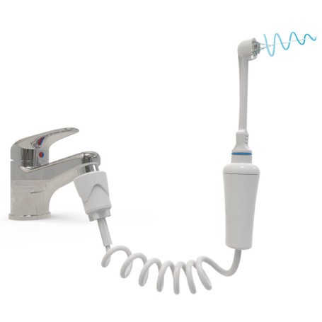 Jet dentaire SOWASH ORTHODONTIC, Se connecte au robinet, Hydropulseur Dentaire Sans Piles ni électricité, Tête Orthodontic Tripl