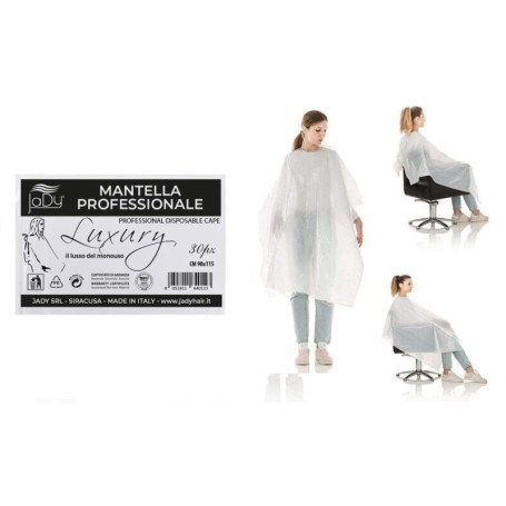 JaDy - Cape Coiffeur Jetable Professionnels Pour Centres et Salons Paquet de 30 Pièces - 90x115 cm