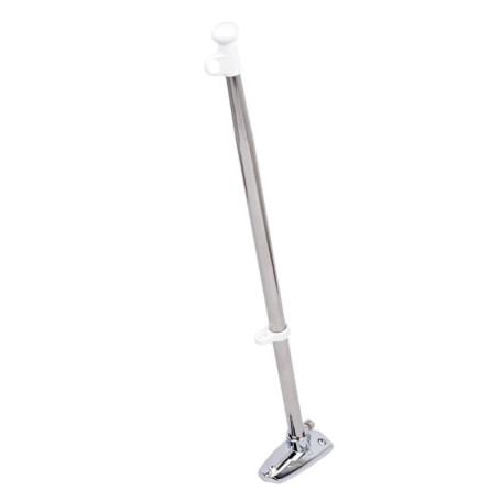 GATE14® Mât pour Drapeau de Bateau en Acier Inoxydable et Base en ABS Long. 40 cm Ø 14 mm