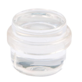 Amig - Cale ou butée de sol adhésive circulaire, transparente et décorative, bande en caoutchouc antidérapante, pour portes de p