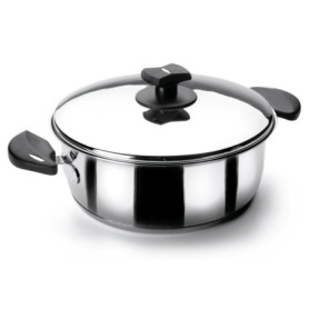 Lacor 88026 Faitout avec Couvercle Diamètre 26 cm Nova Ladycor, Argenté