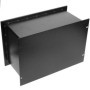 PrimeMatik - Coffre-Fort Mural de sécurité en Retrait en Acier à clé 26x15x18cm Noir
