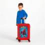 Marvel Spiderman Black Valise Trolley Cabine Rouge 37x55x20 cms Rigide ABS Serrure à combinaison 34L 2,6Kgs 4 roues doubles Baga