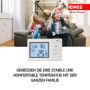 EMOS P5607 Thermostat Mural, régulateur de température ambiante, numérique, programmable, avec Protection antigel, Filaire pour 