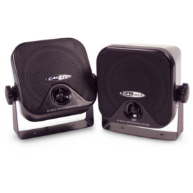 Caliber Haut Parleur de Voiture - Aussi pour Le Bateau - Montage sous Le siège - Puissance Maximale 80W - 40W RMS - Noir - Ensem