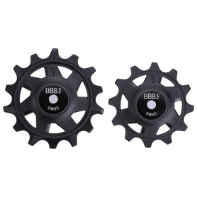 BBB Rollerboys Poulies de dérailleur Vélo, Noir, 12T-14T
