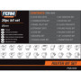 FERM Jeu de 20 Fraises - pour défonceuses - Avec coffret en aluminium