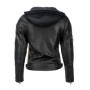 Urban Leather 58 Veste de Moto avec Protections - Femme - Noir - S/38
