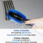 Brosses pour Jantes en Aluminium, Paquet de 2, Poils résistants à la Pression pour Un Nettoyage Doux et Efficace des Jantes Jusq