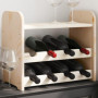 vidaXL Casier à vin avec Panneau supérieur 43x25x37 cm Bois pin Massif, Porte-Verres à vin, casier à vin, casier à vin de Cuisin