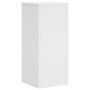 vidaXL Supports pour plantes 2 pcs blanc 30x30x70 cm bois d'ingénierie, support de fleurs, support de pot, support pour plantes 