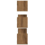 vidaXL Étagères murales 3 pcs chêne Artisanal Bois d'ingénierie