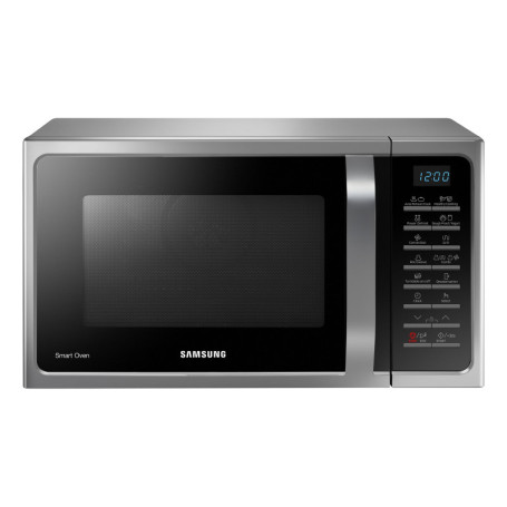 Samsung MC28H5015CS Micro-ondes Combiné, SmartOven, 900 W, Grill 1500 W, 28 L, 51,7 x 31 x 47,6 cm, Argent