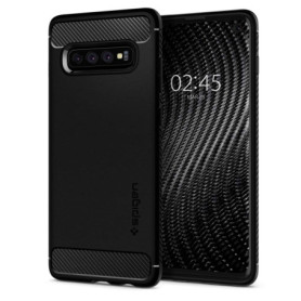 Spigen Rugged Armor Coque Compatible avec Samsung Galaxy S10 - Noir