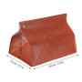 Porte-mouchoirs en Cuir PU Originalité Boîte à Mouchoirs Distributeurs de mouchoirs Organisateur de Mouchoirs de Bureau pour Sal