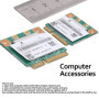 Module WiFi RTL8821AE, Mini PCI‑E 2.4/5.0GHz Bluetooth 4.0 Carte Réseau sans Fil, Convient aux Ordinateurs Portables, 802.11a/b/