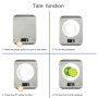 HomeFashion Balance de Cuisine Électronique de Haute Précision 5000g/1g avec Écran LCD Rétroéclairé, 6 Unités et Fonction Tare A