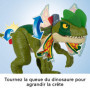 Fisher-Price Jouet dinosaure Imaginext Jurassic World Dilophosaurus, figurine de plus de 40 cm avec effets lumineux et sonores, 