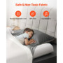 VEVOR Tour de Lit Bébé, 1323 mm, Barrière de Sécurité Gonflable avec Rabat 112x60 cm, Lot de 2, Pare-Chocs avec Fond Antidérapan