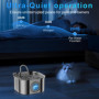 AQXONG 3.2L Fontaine à Eau pour Animaux de Compagnie en Acier Inoxydable, Fontaine à Eau pour Chat Ultra Silencieuse avec Lumièr