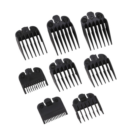 8 Pièces Sabot Tondeuse, Guide Ensemble Peigne, Peignes pour Sabot Cheveux, Sabot pour Tondeuse Clip - 1,5 mm/3 mm/4,5 mm/6 mm/1
