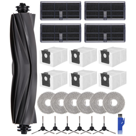 Kit Pièces d'rechange Compatible pour Dreame L10s Pro Ultra Heat / L10s Ultra Gen 2 / X30 Ultra/Mova E30 Ultra,1 Brosse Principa