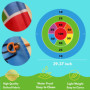 Lubibi 8-in-1 Ensemble de Jeu de Lancer d'Anneau pour Enfants, Livré avec Un Sac de Rangement Compact, pour Les Jeux de Lancer, 